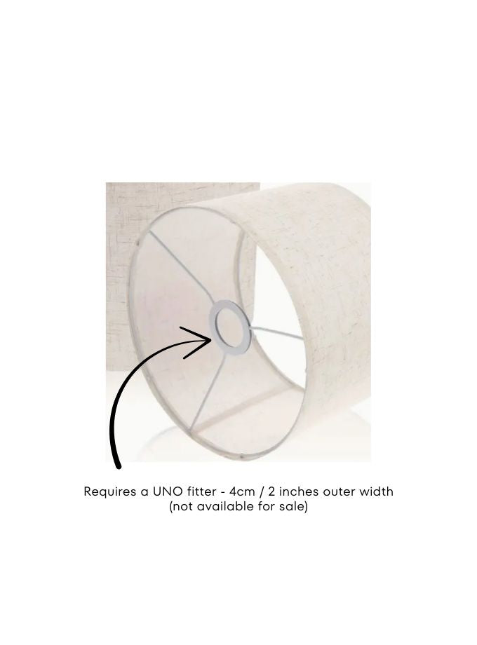 U-shaped Ceramic table lamp base (no lamp shade)