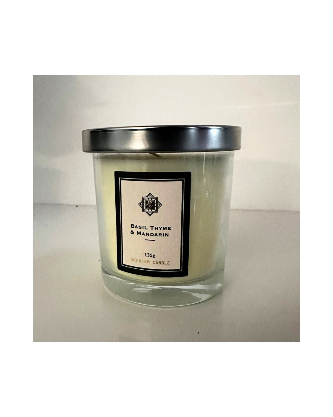 Basil, Thyme and Mandarin Scented Candle (135g)