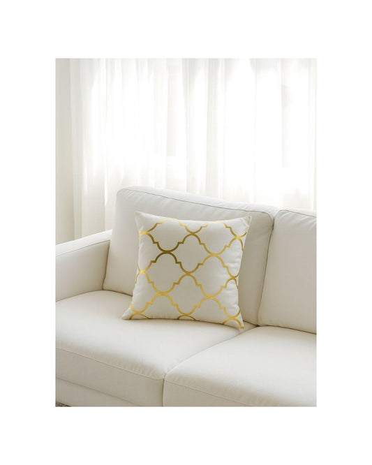 Chevron Foil Print Pillow (43cm x 43cm)