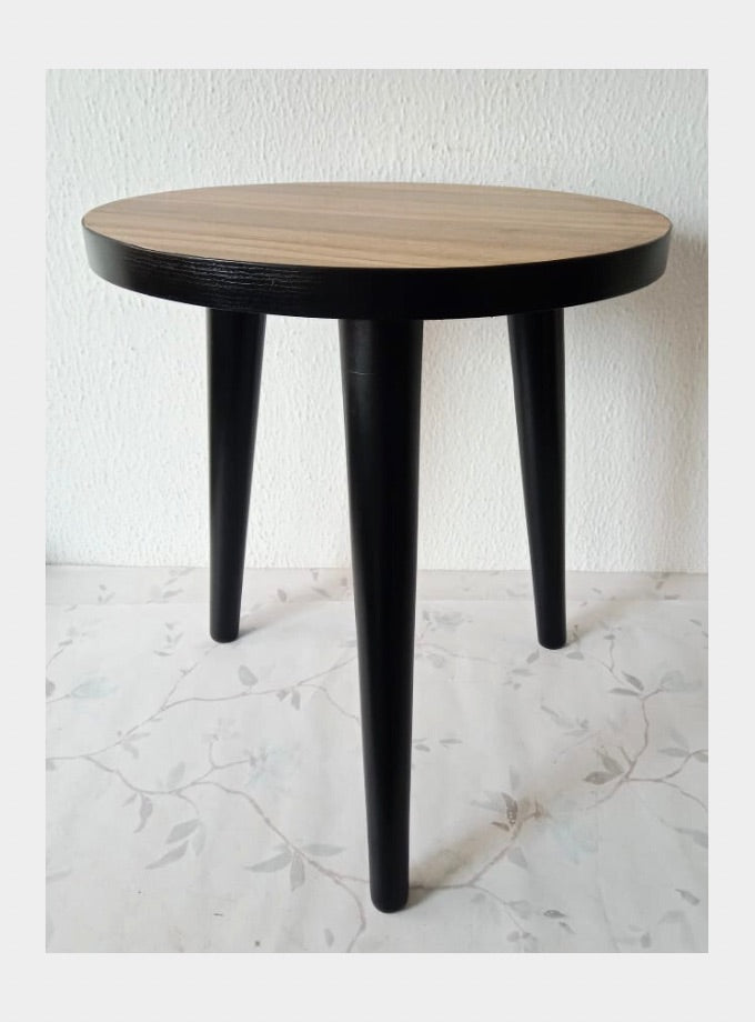Matt black wooden top side table (CUSTOM PRE-ORDER)