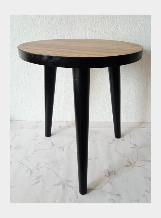 Matt black wooden top side table (CUSTOM PRE-ORDER)