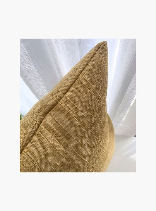 Linen Cushion Mustard (43cm x 43cm)