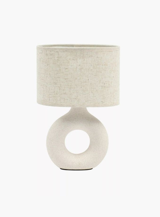 Ceramic donut table lamp