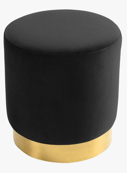 Velvet and Gold Ottoman