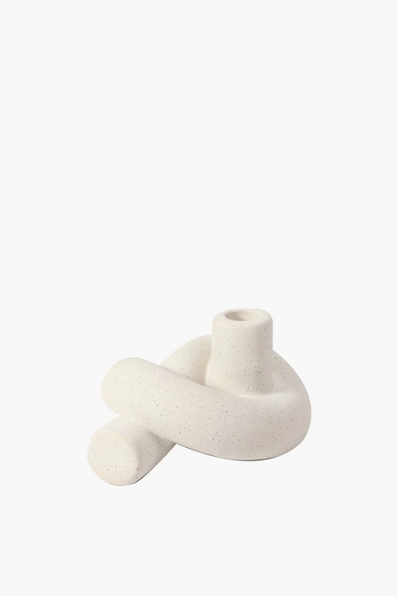 Textured knot ornament (candle holder)