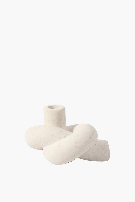 Textured knot ornament (candle holder)