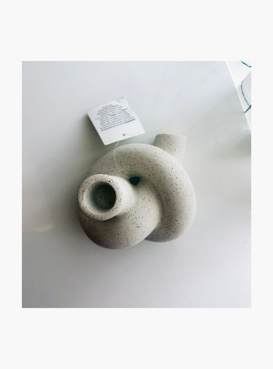 Textured knot ornament (candle holder)
