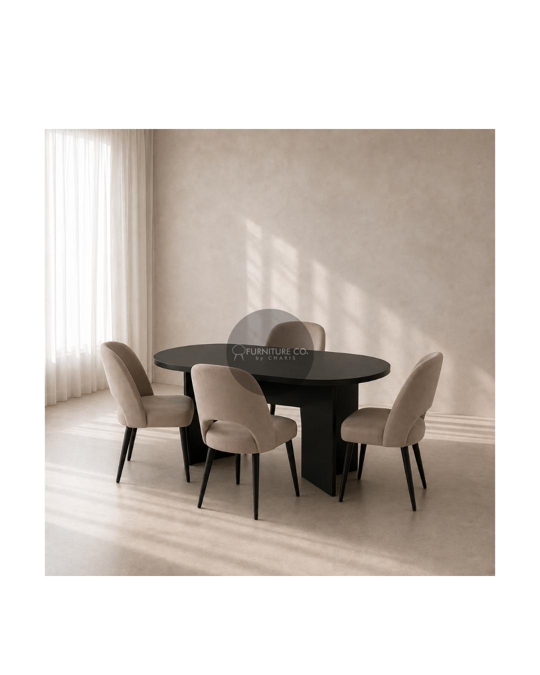 4-Seater Oval Dining 021 Table (CUSTOM PRE-ORDER)
