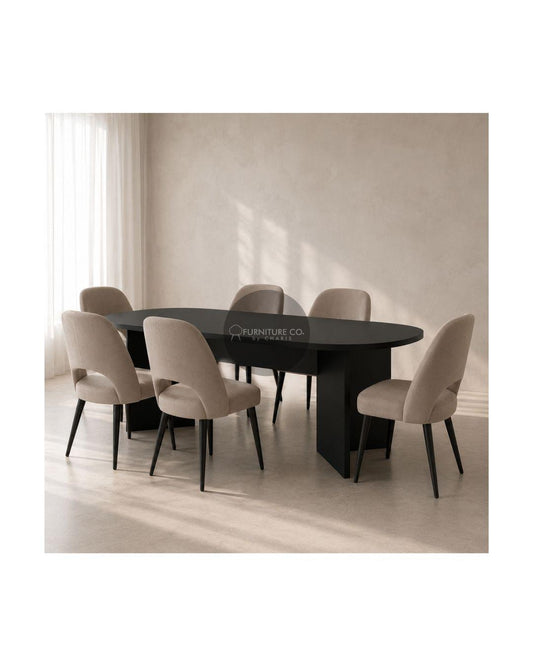 6-Seater Oval Dining 021 Table (CUSTOM PRE-ORDER)