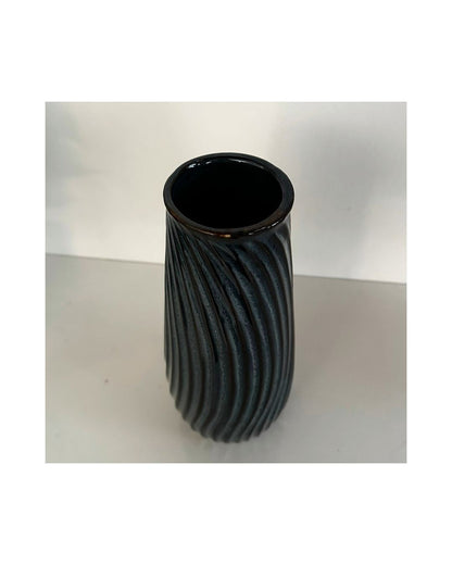Swirl Ceramic Vase Blue