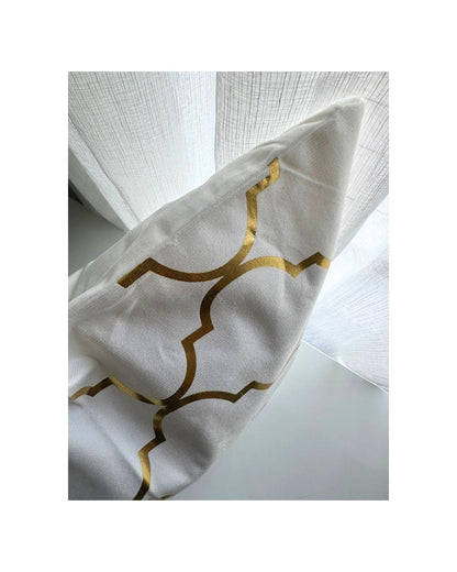 Chevron Foil Print Pillow (43cm x 43cm)