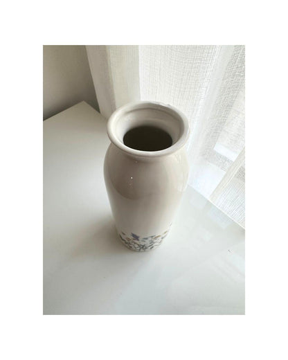 Floral Print Ceramic Vase
