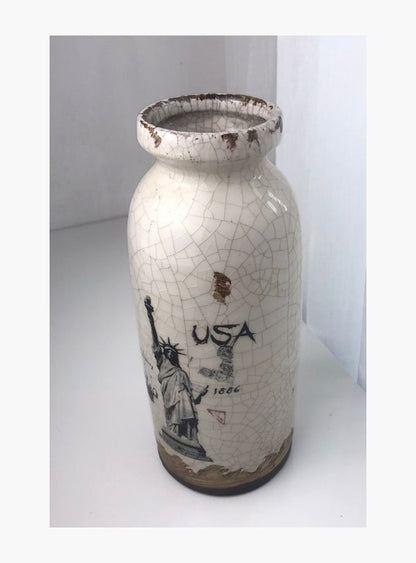 Glazed Retro USA vase