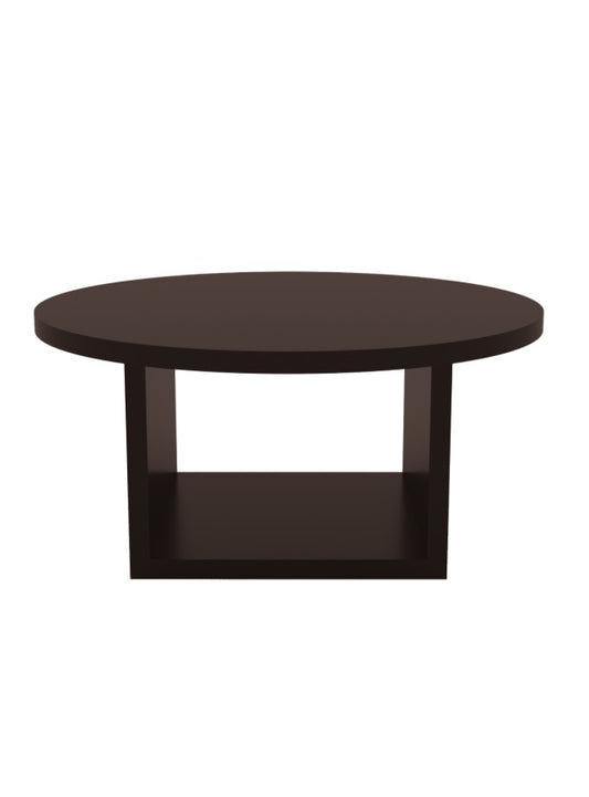 The Geo coffee table round Choc-Brown