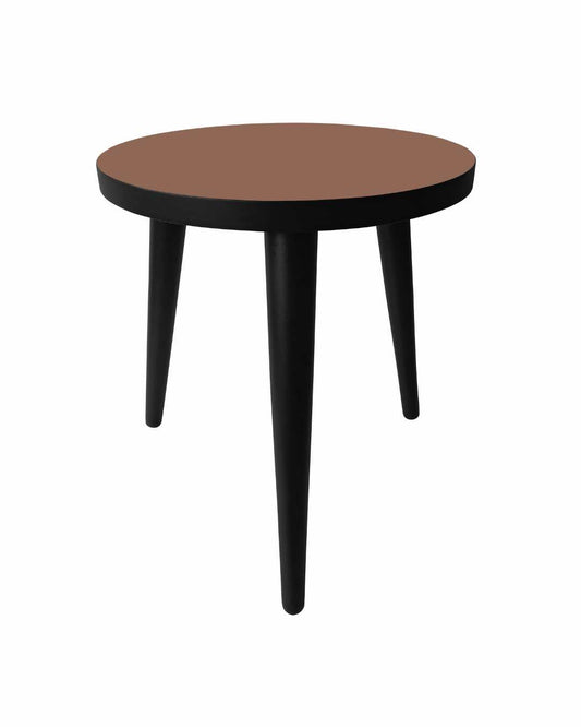 Matt brown top side table