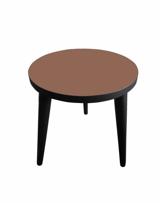 Matt brown top side table