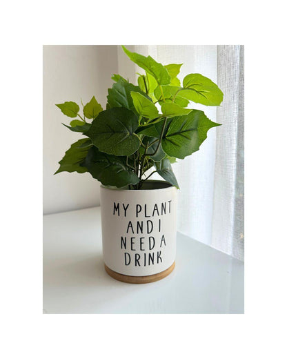 My Plant and I Text Planter
