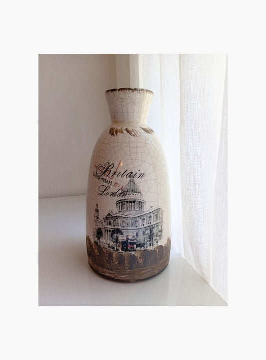 Glazed Retro Britain vase