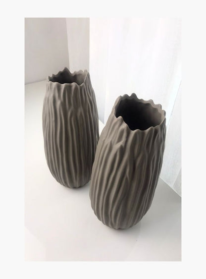 Trunk ceramic vase Earth