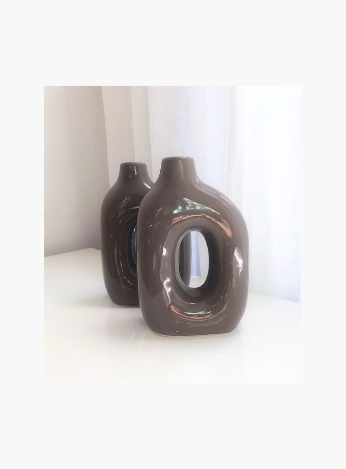 Wonky Donut ceramic vase