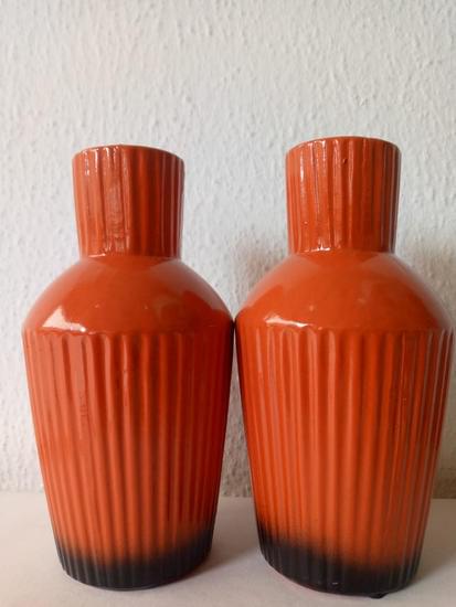 Orange Ceramic vase